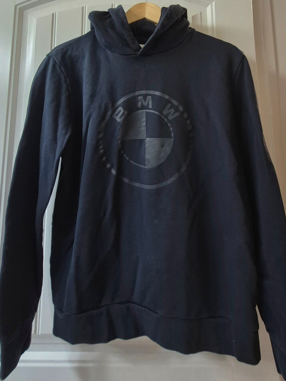 Genuine OEM BMW Tonal Logo Navy Blue Hoodie Adult Size Medium
